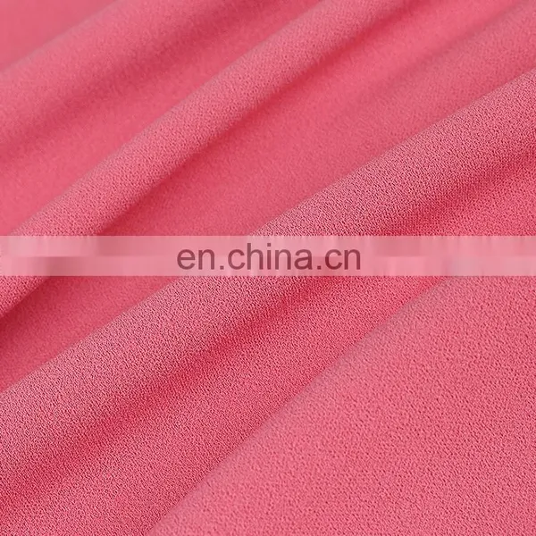 Chinese 100D 92% Polyester 8% Spandex 4 Way Stretch Moss Crepe Woven Fabric photo-3