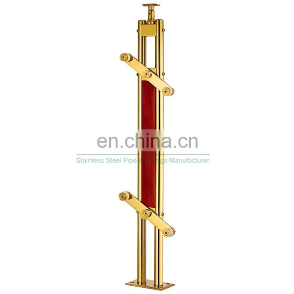 New Hot Glass Inox Stainless Steel 304 316 Balustrade Post Staircase Railing Factory China photo-3