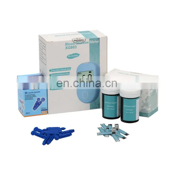 Wholesale Lancing Diabetic Glucometer Blood Testing Glucose Meter With Test Strips photo-5