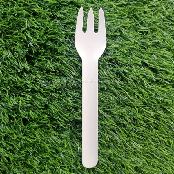 Eco Friendly Waterproof Paper Pulp Biodegradable Customized Disposable Kitchen Utensil Fork photo-2