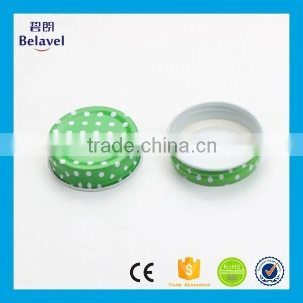 54mm Glass Jar Lid White Dot Colorful Metal Screw Cap for Mason Jar Quality Choice photo-6