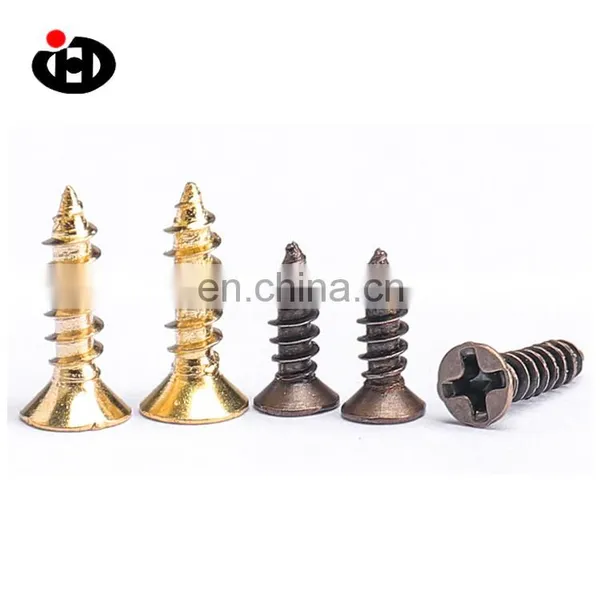 Hot Sale Galvanized 12.9 Gold Cross Countersunk Head Screws photo-5