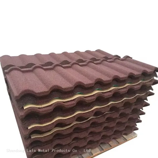 Best Quality Stone Coated Step Tile Roofing Sheet Stone Coated Stone Coated Metal Roof Tile photo-2