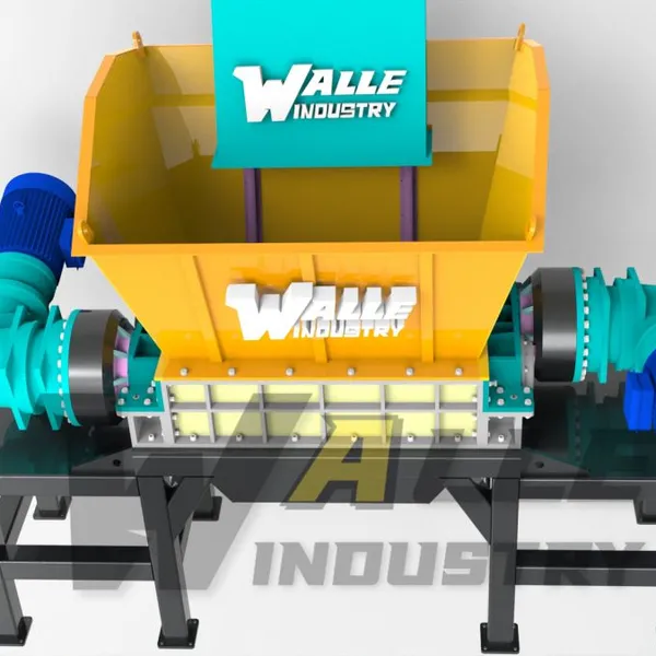 Waste Tyre Plastic Recycling Machinery Machine Tire Crusher Production Line Waste Treatment Equipment Tire Shredder