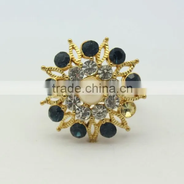 Make Fashion Jewelry Rings Ancient Style Rings Shiny Diamond Pearl Rings photo-3