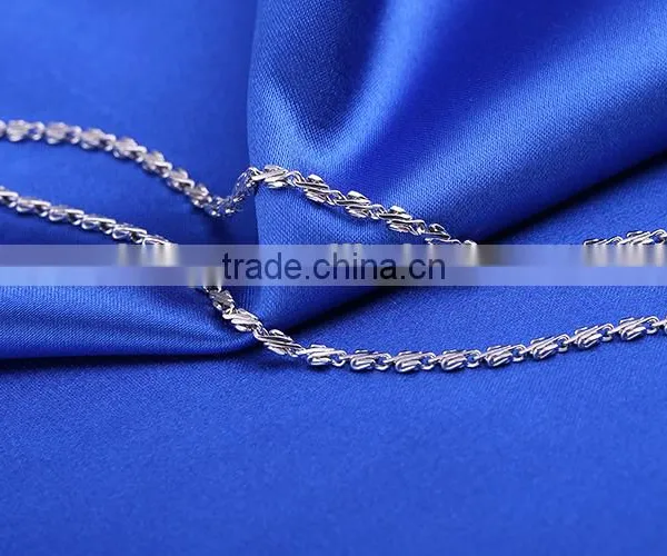 New Arrivals Funky Flat Wristed Chain Rhodium Plated Fashion Necklace Jewellery photo-5