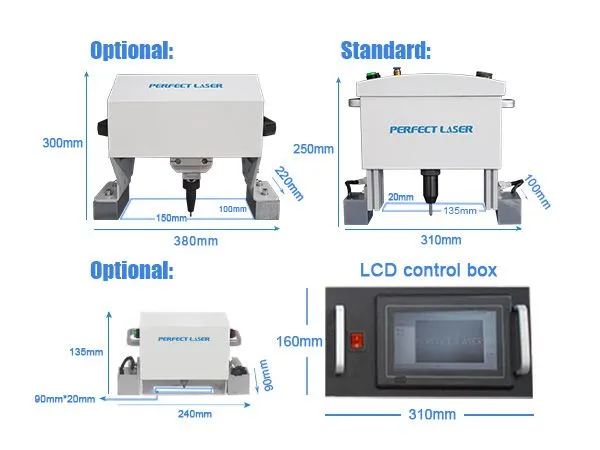 Desktop AutoCAD CorelDraw DXF Format Metal Steel Non-Metal Pneumatic Handheld Dot Peen Marking Machine photo-3