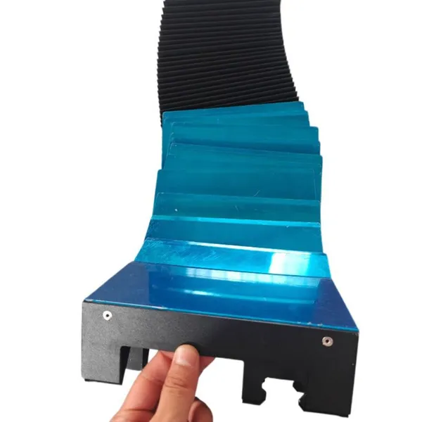 Factory Customized Flexible Foldable Accordion Dust Cover Linear Guide Cover for Laser Machine photo-3