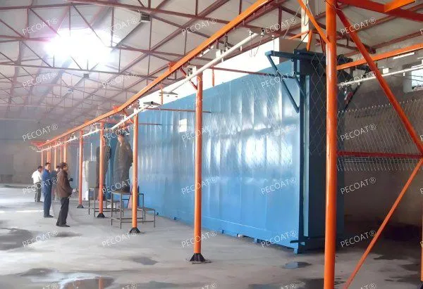 Fluidized Bed Powder Coating Unit with PLC Control for Industrial Applications