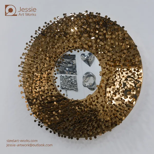 Stainless Steel Indoor Wall Sculpture for Decorative Projects photo-4
