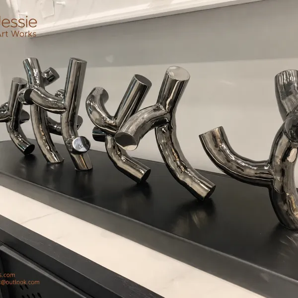 Modern Metal Abstract Sculpture photo-5