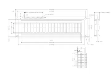 20 Characters X 2 Lines Monochrome FSTN DOT Matrix LCD Type 2002 LCD photo-2