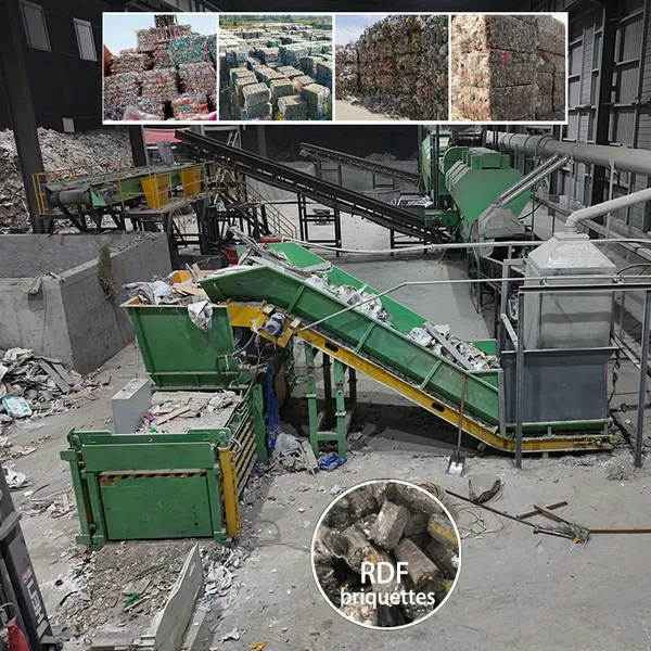 100t/d Máquina de RDF para Processamento de Resíduos Municipais, Máquina de Triagem de MSW, Sistema de Triagem de Resíduos EPC