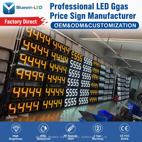 Red White Green Amber Blue: Choosing the Best LED Color for Gas Price Signs Supplier