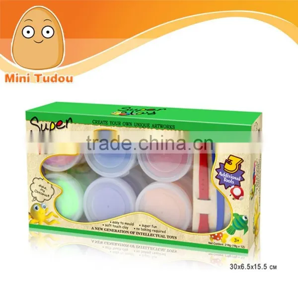 DIY Super Clay New Item Modeling Clay Color Mud Canned Gift Box Packaging NO.3301B photo-3