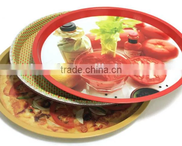 Round Bar Tray Tea Service Metal Tray