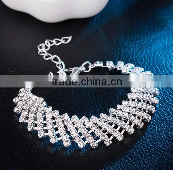 Exaggerated Ultra Wide Diamond Bracelet The Bride Bracelet photo-3