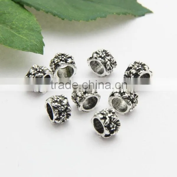 Anti-silver DIY Bracelets Neckalces Accessories Big Hole Metal Slide Beads photo-6