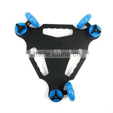 New 3 Wheel Aluminum Camera Digital Desktop Track Dolly Car photo-2