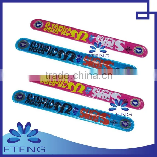 Custom Pvc Reflective Slap Wristbands photo-3