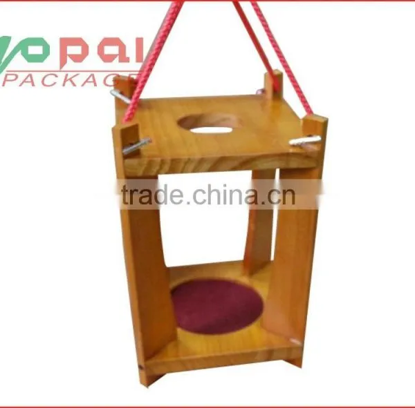 Portable Wooden Wine Shelf for 1 Bottle