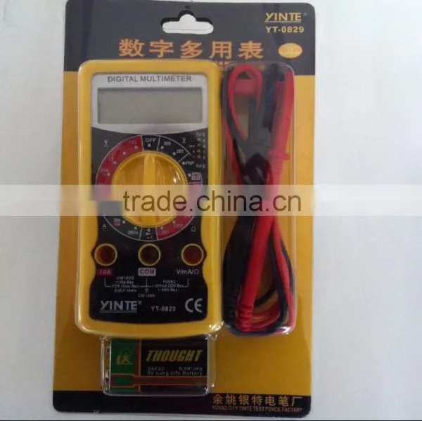 China Original Manufactuer Lifetime Warranty New ABS Handled Multifunction LCD Digital Multimeter With CE Approved photo-2