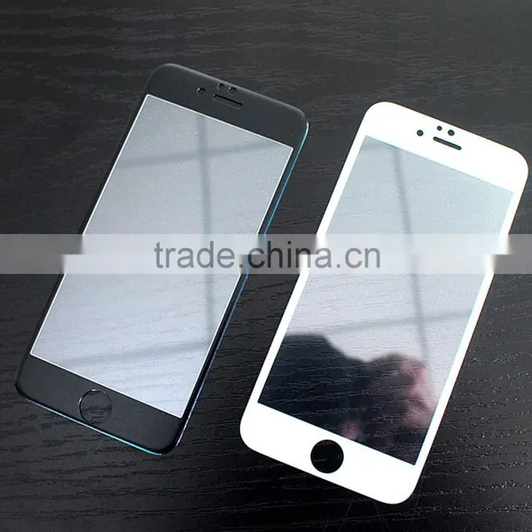 PC Edge Silk Printing White and Black Color Edge Anti-explosion Screen Protector for Iphone Supplier's Choice photo-2