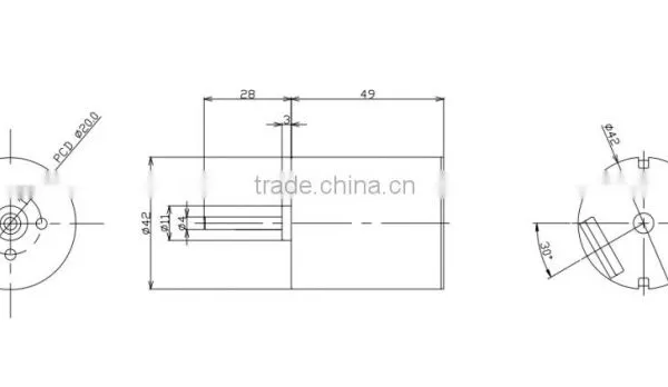 FB-847 DC Motor 42mm Diameter Stepping Motor for Car /Printer/Vending Machine photo-2