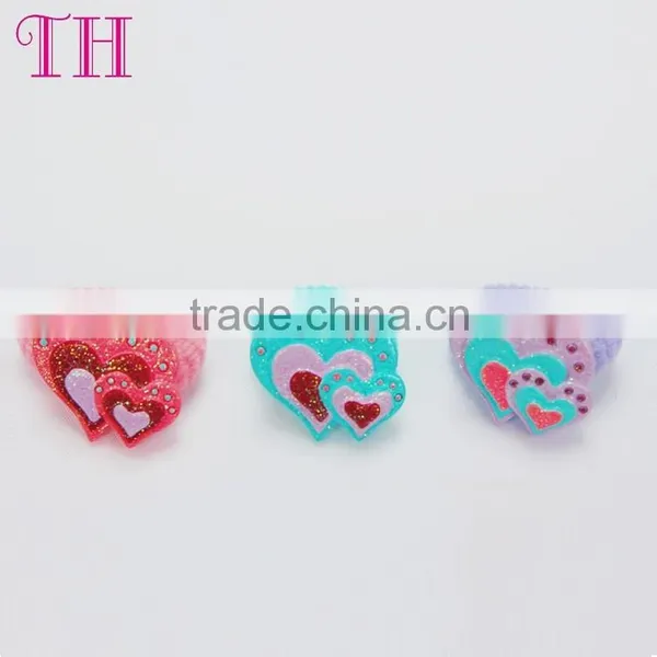 Korean Fashion Hair Accessories 32 Needles Nylon Custom Printed Hair Tie Elastic Quality Choice