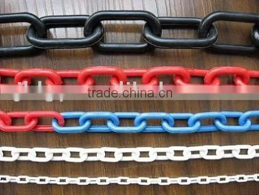warning limit plastic chain colored