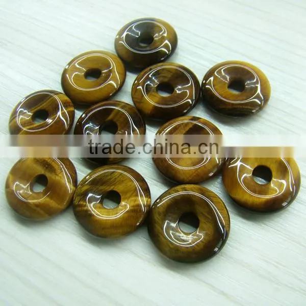 Natural Tiger Eye Stone Donut for Wholesale photo-4