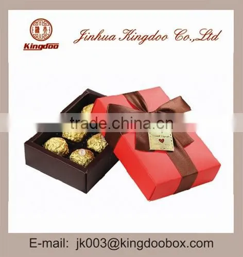Jinhua Supplier Rectangular Handmade Paper Chocolate Gift Box With Ribbon photo-4