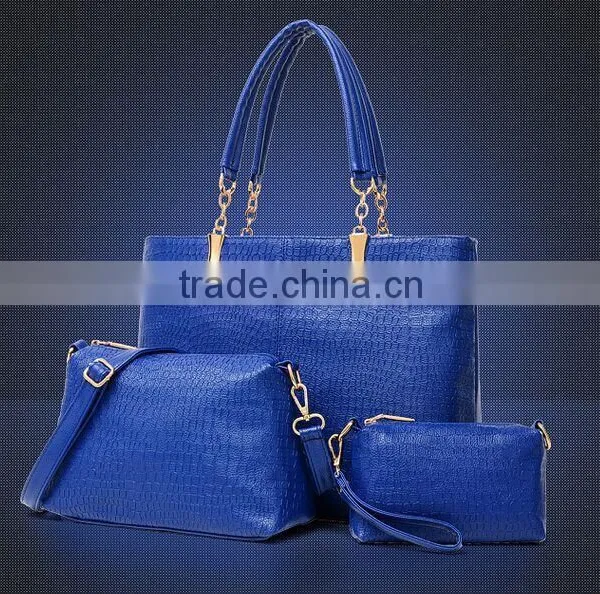 3pcs/set Woman Gender Handbags Ladies Fashion Restro Shoulder Bag Sets photo-2