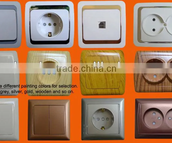 6-way 2 Pin EU Standard Ground Switch Extension Socket photo-3