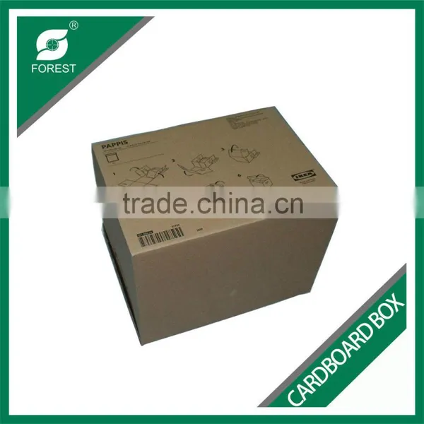 ACCEPT CUSTOM ORDER BROWN CORRUGATED CARDBOARD STORGE PACKING BOX WITH INSTRUCTIONS PRINTING photo-2