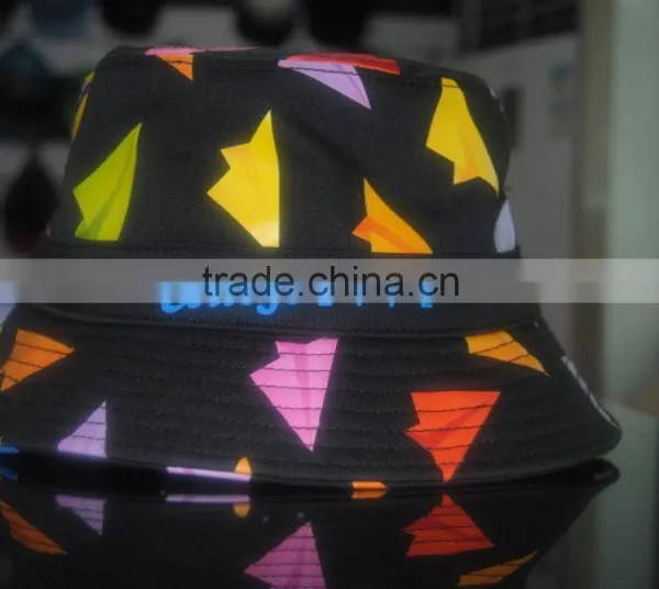 Two Tone Custom Bucket Hat/ Fishing Hat With Printing photo-6