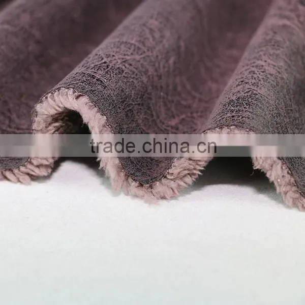 Wholesale Hot Stamping Embossed Suede Fabric Polyester Fur Fabric Fur Fabric photo-2