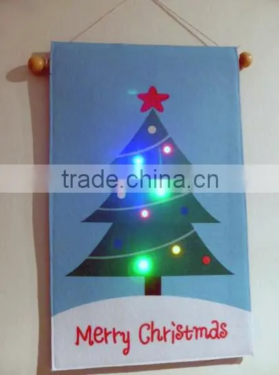 LED Musical Christmas Tree Mat Light up Tapestry photo-5