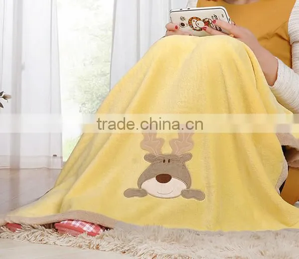 Cute Pattern Coral Fleece Baby Blanket photo-4