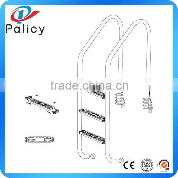 Stainless Steel Swimming Pool Step Ladder SL-515 photo-2