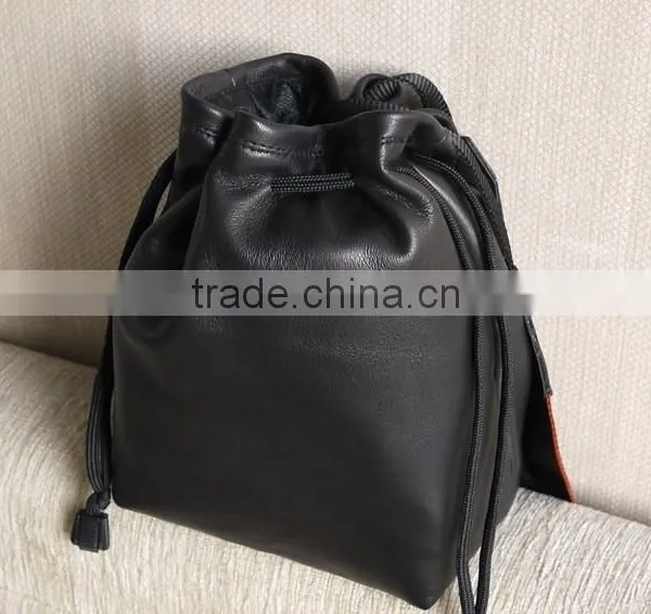 2016 New Design Cameca Bag Portable Leather Bag Draw String Camera Bag photo-2