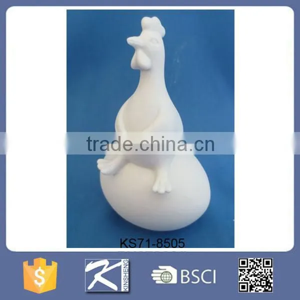 Best Selling Products White Decorative Ceramic Roosters photo-5