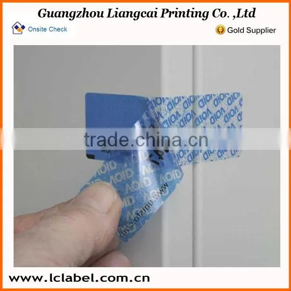 Colorful Print Pvc Sticker Void Logo Transperant Pvc Void Sticker photo-3