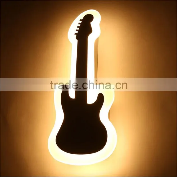 Cool White 10W LED Wall Lamps Guitar Shaped LED Wall Mount Reading Lamp photo-3