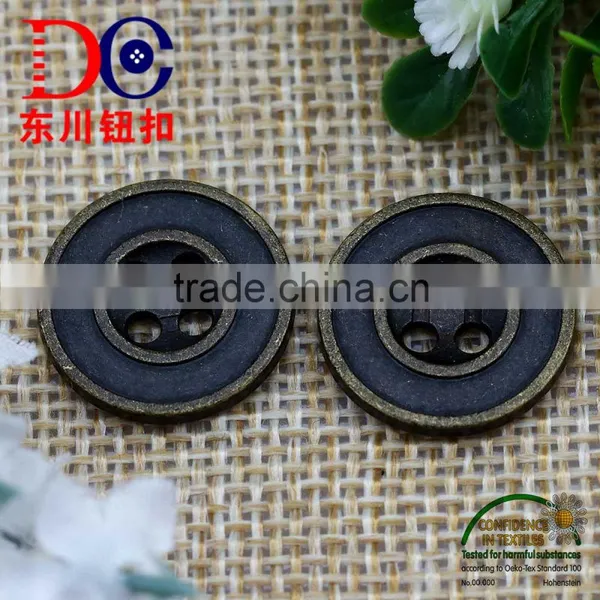 Logo Customized 4 Hole Metal Button for Coat photo-2