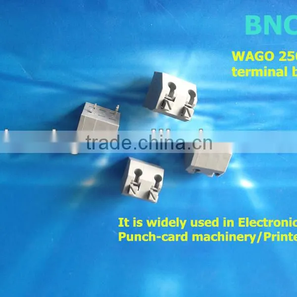 Wago 250 Vde Listed PCB ScrewlessTerminal Block for Printer/ Punch-card Machinery 3.5mm Pitch With VDE/CE/CQC/S Approval