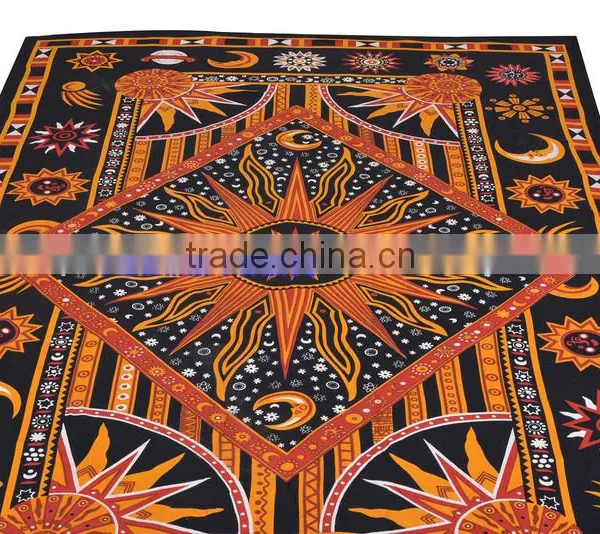Sanganeri Printed Mandela Tapestry Wall Decor Throw Table Cover 100% Cotton Bedspread Indian Jaipur Manufacturer & Wholesaler photo-2