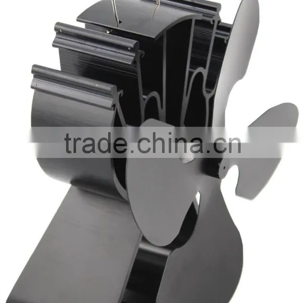 Heat Powered Stove Fan, Log BurnerFire Fan in Black photo-5