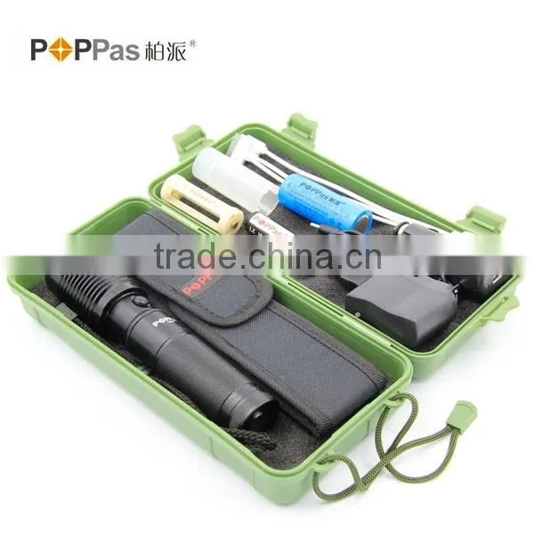 6618 High Power XML T6 Usb Led Flashlight Power Bank photo-4