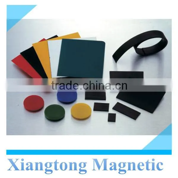 Rubber Self-adhesive Colored Magnetic Sheets/ Round Shape Rubber Magnetic
